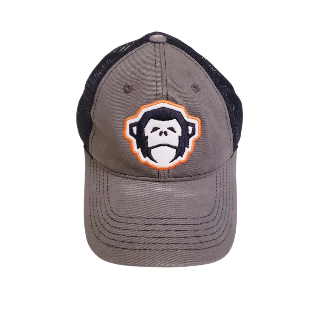 Howler Bros Monkey Patch Logo Grey & Black Mesh Snapback Hat